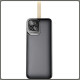 Повербанк 40000mAh з дисплеєм та вбудованими кабелями Type-C | Lightning KP KPG-401