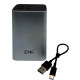 Портативний зарядний пристрій Power Bank з дисплеєм та швидкою зарядкою KP KPG-312 30000 mAh Сірий