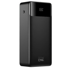 Портативний зарядний пристрій Power Bank з дисплеєм та швидкою зарядкою KP KPG-308 30000 mAh Чорний