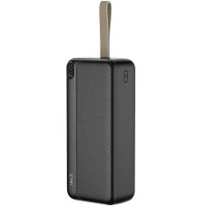 Портативний зарядний пристрій Power Bank з дисплеєм та швидкою зарядкою KP KPG-300 30000 mAh Чорний