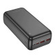Портативний зарядний пристрій з індикатором рівня заряду BOROFONE BJ 80B Power Bank на 30 000 mAh Чорний