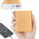 Портативний акумулятор Power Bank на 10400/4800mAh MLpro Золотистий Мобільна батарея з USB та micro USB