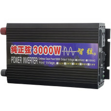 Інвертор для автомобільних акумуляторів SSK 12V 220V 3000W Перетворювач напруги Чиста синусоїда