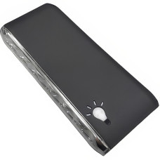 Портативний зарядний пристрій з ліхтариком Power Bank EL-802A Чорний Зовнішній акумулятор на 40000 mAh