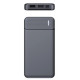 Портативний зарядний пристрій з індикатором рівня заряду та 2 USB Vinsic Power Bank на 10 000 mAh Чорний