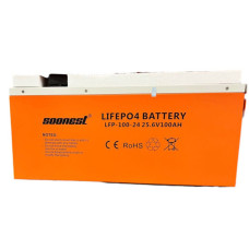 Акумулятор літій-залізо-фосфатний LiFePO4 EL-25.6V на 25.6 В ємністю 100 Ач в алюмінієвому корпусі