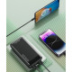 Портативний зарядний пристрій на 10000 mAh Power Bank Awei P37K Чорний