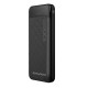 Портативний зарядний пристрій на 10000 mAh Power Bank Awei P37K Чорний