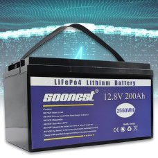 Акумуляторна літієва батарея LiFePO4 на 12,8V ємністю 200Ah Soonest 2560Wh