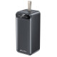 Зовнішній акумулятор Power Bank на 100 000 мАч з дисплеєм та ліхтариком AWEI P101K 22.5W Чорний
