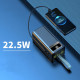 Power Bank на 100 000 мАч з набором кабелів,дисплеєм та LED лампою Borofone DBT35A 22.5W Чорний