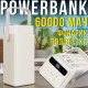 Портативний повербанк 60000 мАг з вбудованими кабелями, ліхтариком та RGB-підсвіткою Type-C | USBх2 Білий