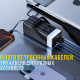 Портативний повербанк 60000 мАг з вбудованими кабелями, ліхтариком та RGB-підсвіткою Type-C | USBх2 Чорний