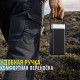 Повербанк на 40000 мАч з дисплеєм, вбудованими кабелями, ліхтариком та RGB-підсвічуванням Type-C | USBх2 Чорний