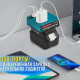 Акумуляторний інвертор напруги з 2 розетками, USB портами та дисплеєм 18V-220V