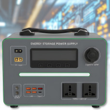 Портативна зарядна станція 600W з портами USB-A і Type-C YN30-1200W | LiFePO4 | 1152WH