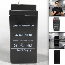 Свинцево-кислотний акумулятор 4V/4Ah/20HR в ABS корпусі 100х47х47мм