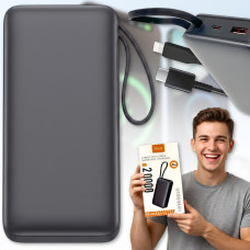 Power Bank 20000mAh з кабелями Type-C та Lightning PD 45W TUGII Y45