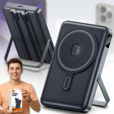 Power Bank 10000mAh з MagSafe та вбудованими кабелями Type-C | Lightning TUGII Y05W
