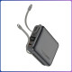 Power Bank 20000mAh з дисплеєм та кабелями Type-C | Lightning TUGII Y245