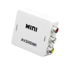 Міні конвертер HDMI to AV P42  тюльпан переходник Адаптер 1080p з живленням