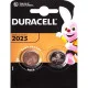 Плоскі батарейки 3V для годинника у вигляді таблетки Duracell DL/CR 2025 на блістері 2 шт 045514/500 в упаковці 4 шт