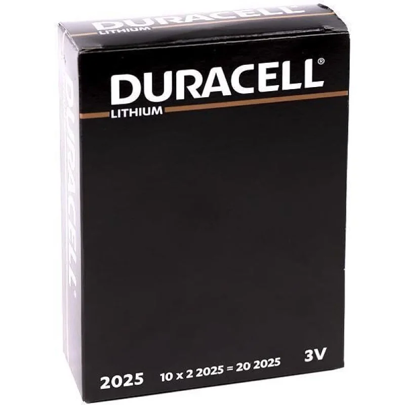 Плоскі батарейки 3V для годинника у вигляді таблетки Duracell DL/CR 2025 на блістері 2 шт 045514/500 в упаковці 4 шт