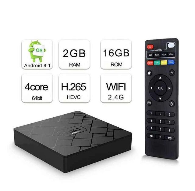 Смарт приставка HK1 COOL MINI (2/16 GB) Android smart TV BOX медіаплеєр - зображення 1